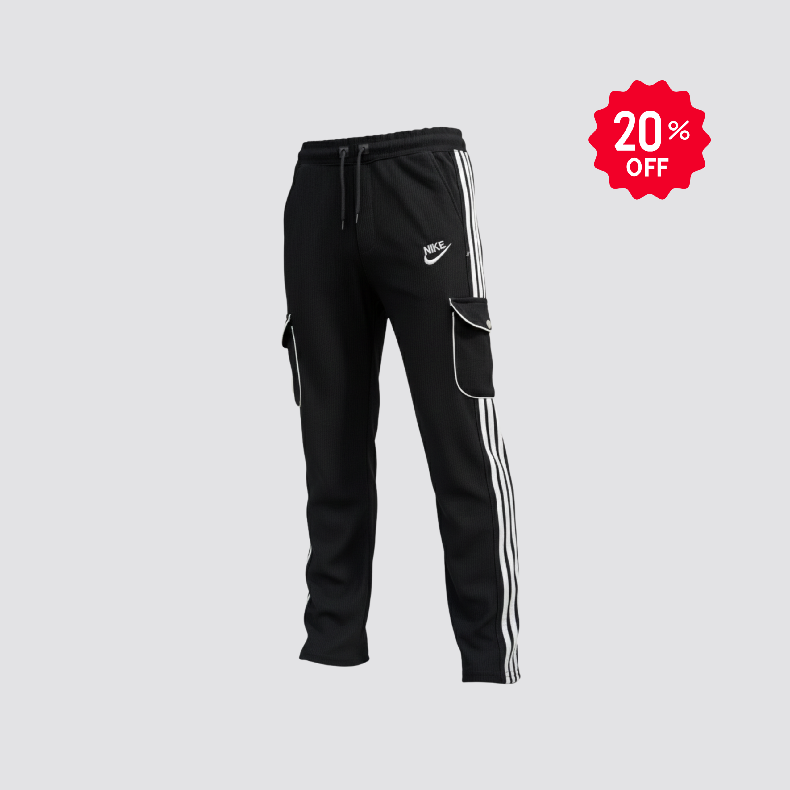 Premium Black Cargo Joggers for Men | Comfortable & Stylish Daily Wear