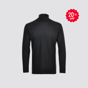 Premium Black Long Sleeve T-shirt for Men | Soft & Comfortable Winter Wear