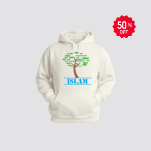 "TREE OF ISLAM" Print Print Classic White Pullover Hoodie