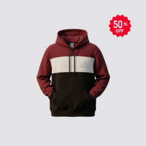 Premium Color-Block Pullover Hoodie For Men