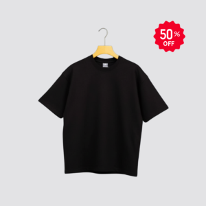 Premium Black Drop Shoulder T-Shirt – Modern Fit & Everyday Comfort