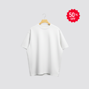 Premium White Drop Shoulder T-Shirt – Modern Fit & Everyday Comfort