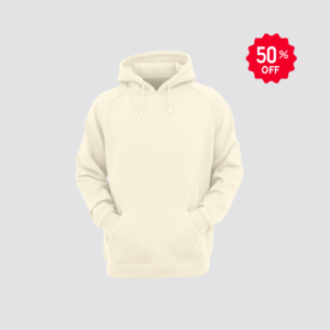 Premium Solid Cream Pullover Hoodie